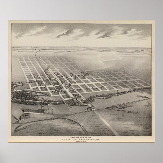 Stadt Herington, Kansas Poster (Vorne)