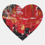 Stadt Herz-Aufkleber (Vorderseite)