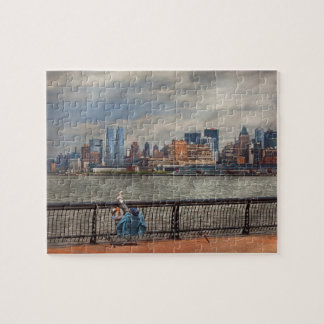 Stadt - Hoboken, NJ - Fischerei - Das gute Leben Puzzle