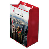 Stadt Hongkong Mittlere Geschenktüte (Rückseite Schrägansicht)
