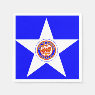 Stadt Houston, Texas Flag Papier Napkins Serviette