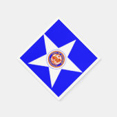 Stadt Houston, Texas Flag Papier Napkins Serviette (Ecke)