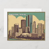 Stadt Houston, Texas Postkarte (Vorne/Hinten)