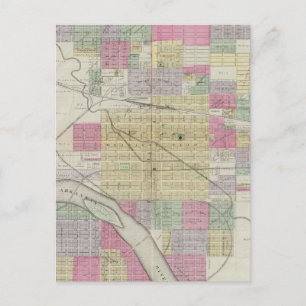 Stadt Hutchinson, Landkreis Reno, Kansas Postkarte
