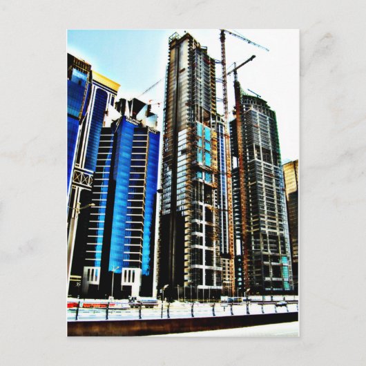 Stadt im Gange 4 Postkarte (Vorderseite)