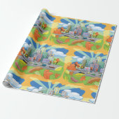 Stadt im Herbst Geschenkpapier (Ungerollt)