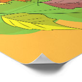 Stadt im Herbst Poster (Ecke)