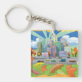 Stadt im Herbst Schlüsselanhänger (Vorderseite)