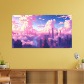 Stadt im Himmel Leinwanddruck (Insitu (Wohnzimmer))