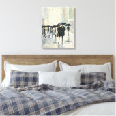 Stadt im Regen Leinwanddruck (Insitu (Schlafzimmer))