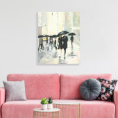 Stadt im Regen Leinwanddruck (Insitu (Wohnzimmer))