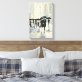 Stadt im Regen Leinwanddruck (Insitu (Schlafzimmer))