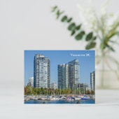 Stadt in der Nähe des Strandes Vancouver BC Postkarte (Stehend Vorderseite)