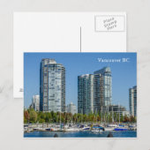 Stadt in der Nähe des Strandes Vancouver BC Postkarte (Vorne/Hinten)