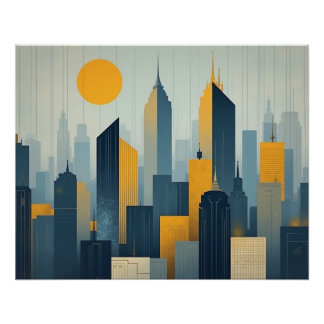 Stadt in der Sonne Poster