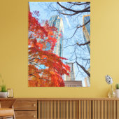 Stadt in Rot Leinwanddruck (Insitu (Wohnzimmer))