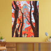 Stadt in Rot Leinwanddruck (Insitu (Wohnzimmer))