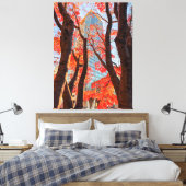 Stadt in Rot Leinwanddruck (Insitu (Schlafzimmer))