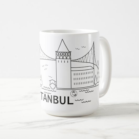 Stadt Istanbul Kaffeetasse (VorderseiteRechts)