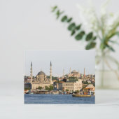 Stadt Istanbul Skyline Postkarte (Stehend Vorderseite)