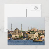 Stadt Istanbul Skyline Postkarte (Vorne/Hinten)