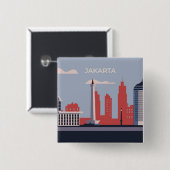 Stadt Jakarta Button (Vorne & Hinten)
