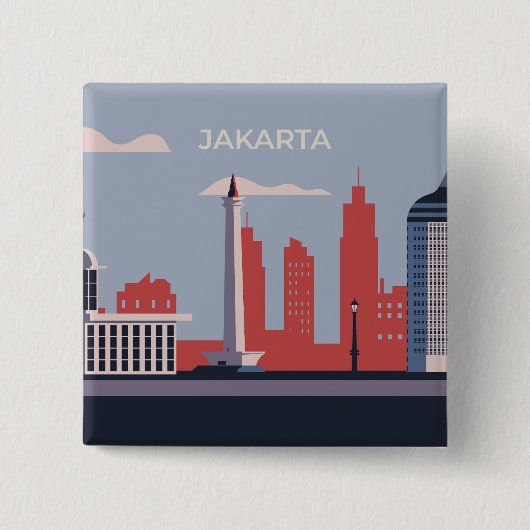 Stadt Jakarta Button (Vorderseite)