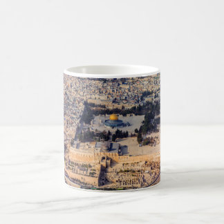 Stadt-Jerusalem-Haube des Tempelbergs alte des Kaffeetasse