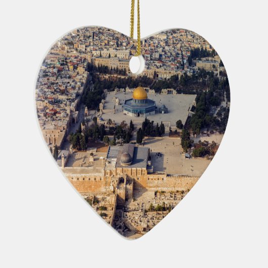 Stadt-Jerusalem-Haube des Tempelbergs alte des Keramik Ornament (Rechts)