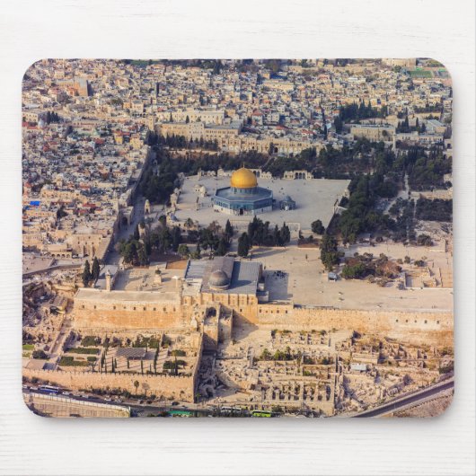 Stadt-Jerusalem-Haube des Tempelbergs alte des Mousepad (Vorne)