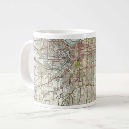 Stadt Kansas Jumbo-Tasse (Vorderseite Links)