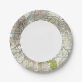 Stadt Kansas Pappteller (Vorderseite)