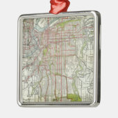 Stadt Kansas Silbernes Ornament (Links)
