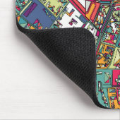 Stadt-Karte Budapests, Ungarn | Mousepad (Ecke)