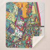 Stadt-Karte Budapests, Ungarn | Sherpadecke (Vorderseite)