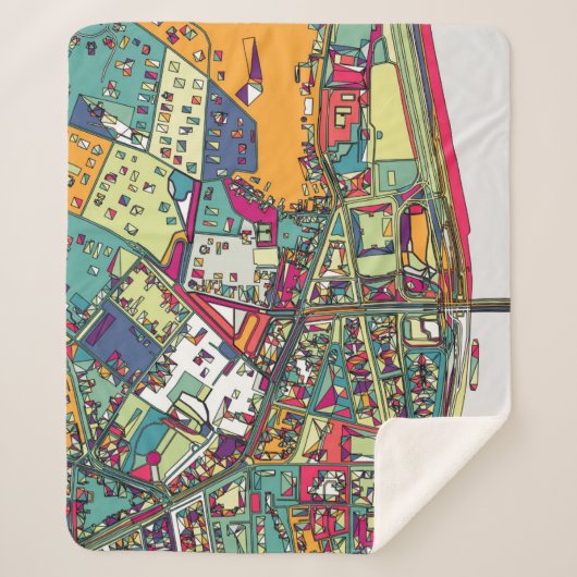 Stadt-Karte Budapests, Ungarn | Sherpadecke (Vorderseite)