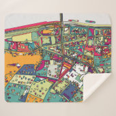 Stadt-Karte Budapests, Ungarn | Sherpadecke (Vorderseite (Horizontal))