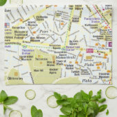 Stadt-Karten-Geschirrtuch Europas Griechenland Küchentuch (Gefaltet)