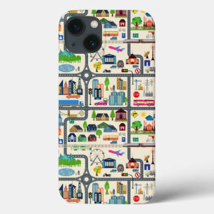 Stadt-Karten-Muster Case-Mate iPhone Hülle