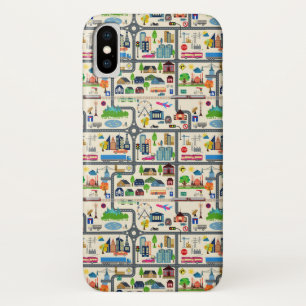 Stadt-Karten-Muster Case-Mate iPhone Hülle