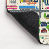 Stadt-Karten-Muster Mousepad (Ecke)
