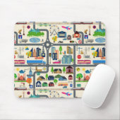 Stadt-Karten-Muster Mousepad (Mit Mouse)