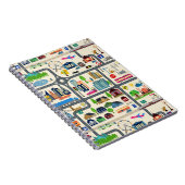 Stadt-Karten-Muster Notizblock (Rechte Seite)