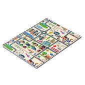 Stadt-Karten-Muster Notizblock (Linke Seite)