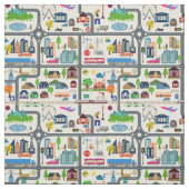 Stadt-Karten-Muster Stoff (Muster)