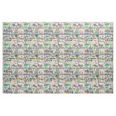 Stadt-Karten-Muster Stoff (Fat Quarter (45,7 x 55,9 cm))