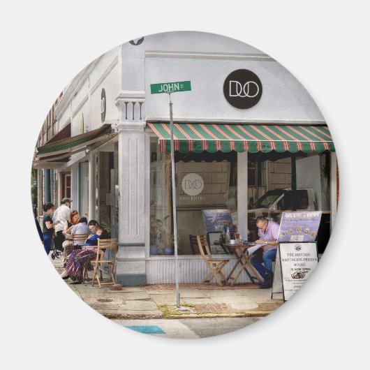 Stadt - Kingston NY - Duo Bistro Magnet (Vorne)