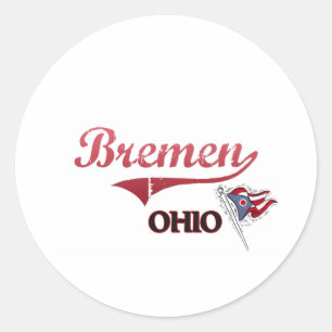 Stadt-Klassiker Bremens Ohio Runder Aufkleber