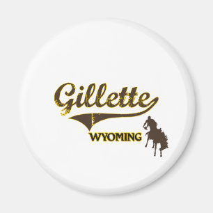 Stadt-Klassiker Gillettes Wyoming Magnet