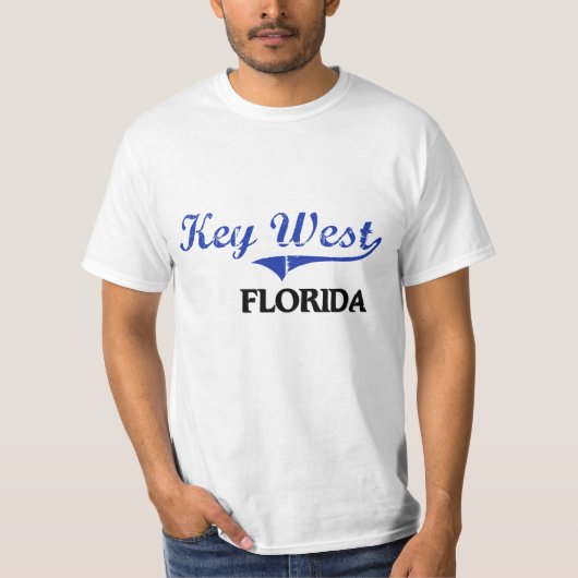 Stadt-Klassiker Key Wests Florida T-Shirt (Vorderseite)
